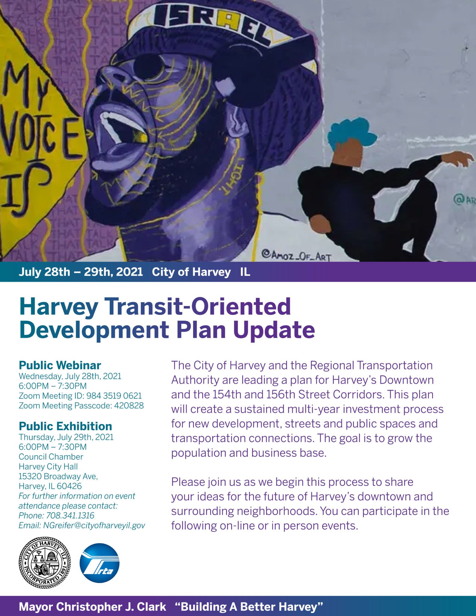 HARVEY TRANSITORIENTED DEVELOPMENT PLAN UPDATE (PUBLIC WEBINAR) City