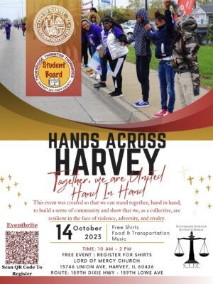 English Hands Across Harvey Flyer